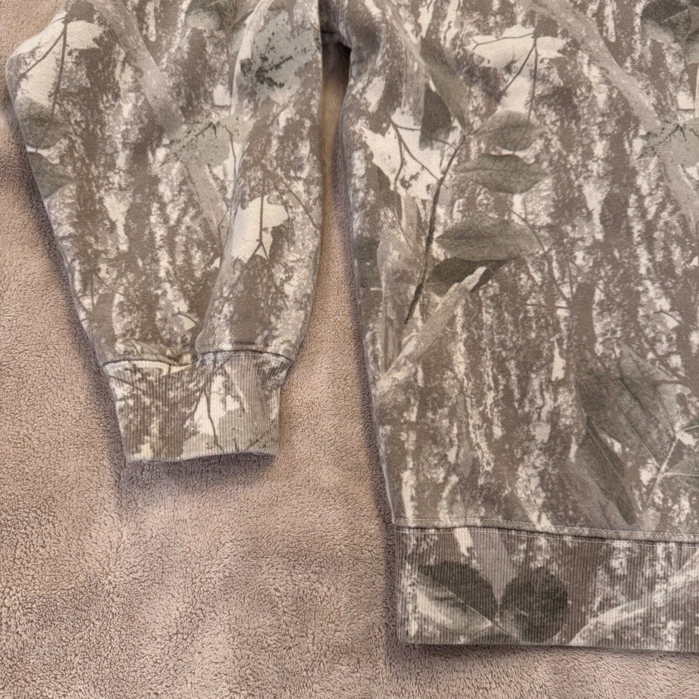 Abercrombie & Fitch Camo Soft Essentials Crewneck Sweatshirt Oversized Sz L - Picture 5 of 9